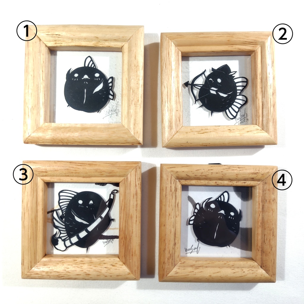 【化け金魚切り絵 原画】