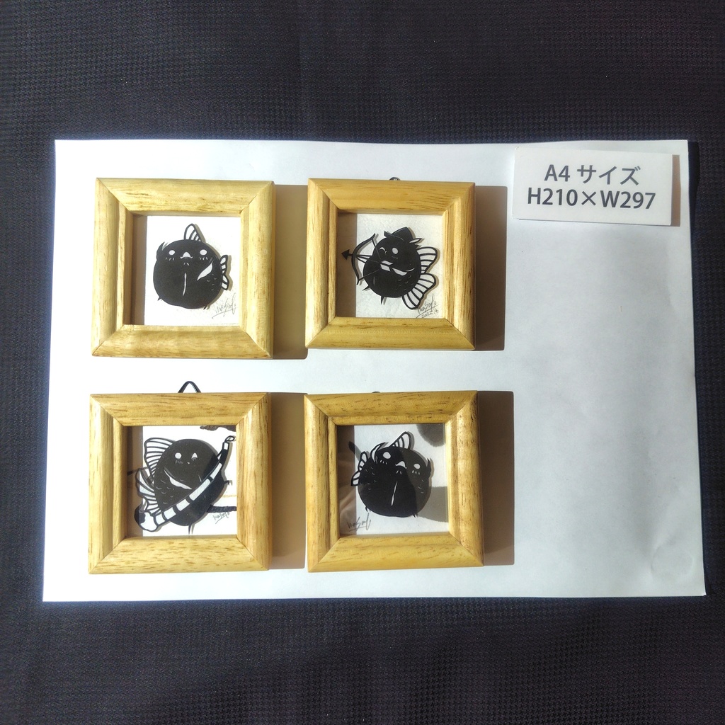 【化け金魚切り絵 原画】