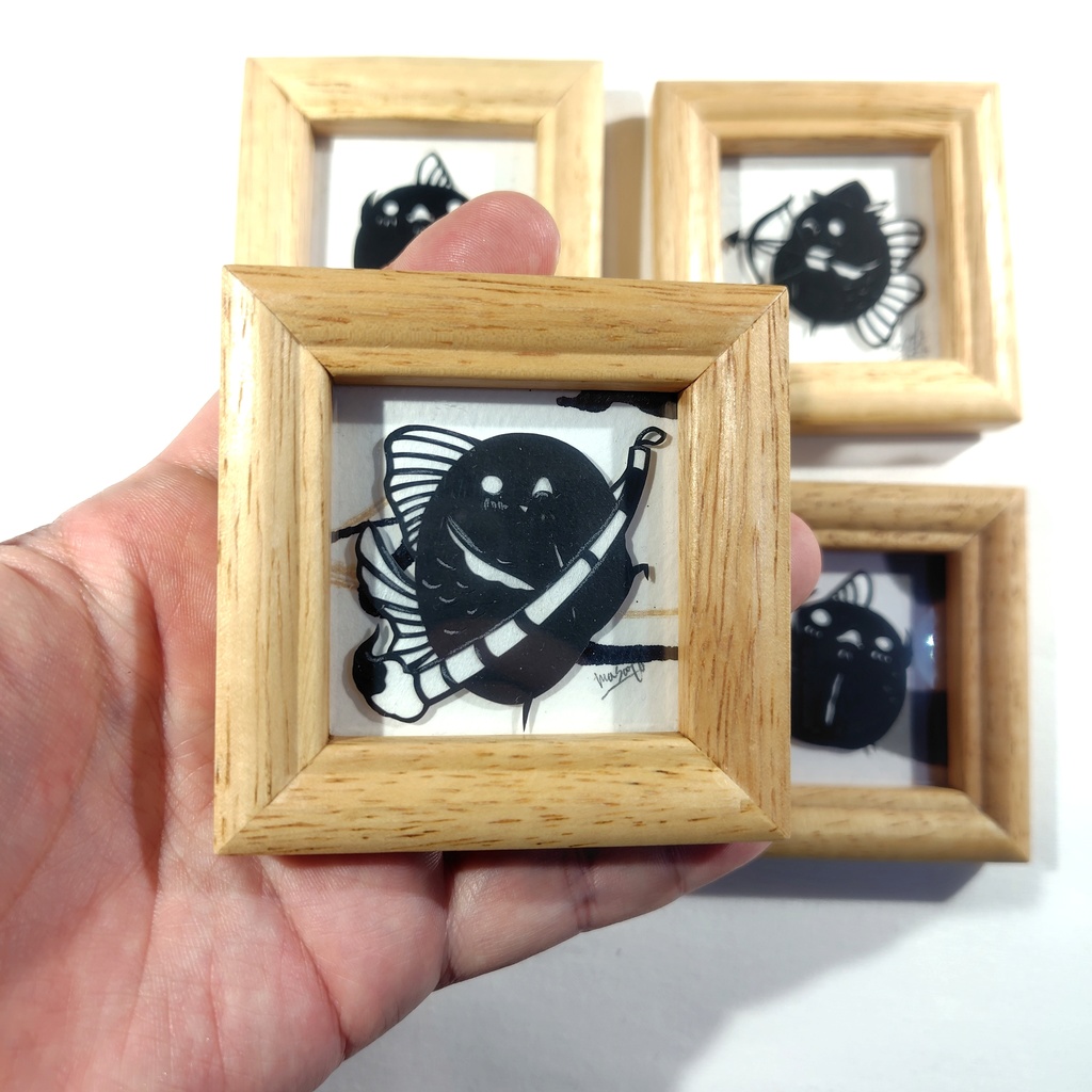 【化け金魚切り絵 原画】