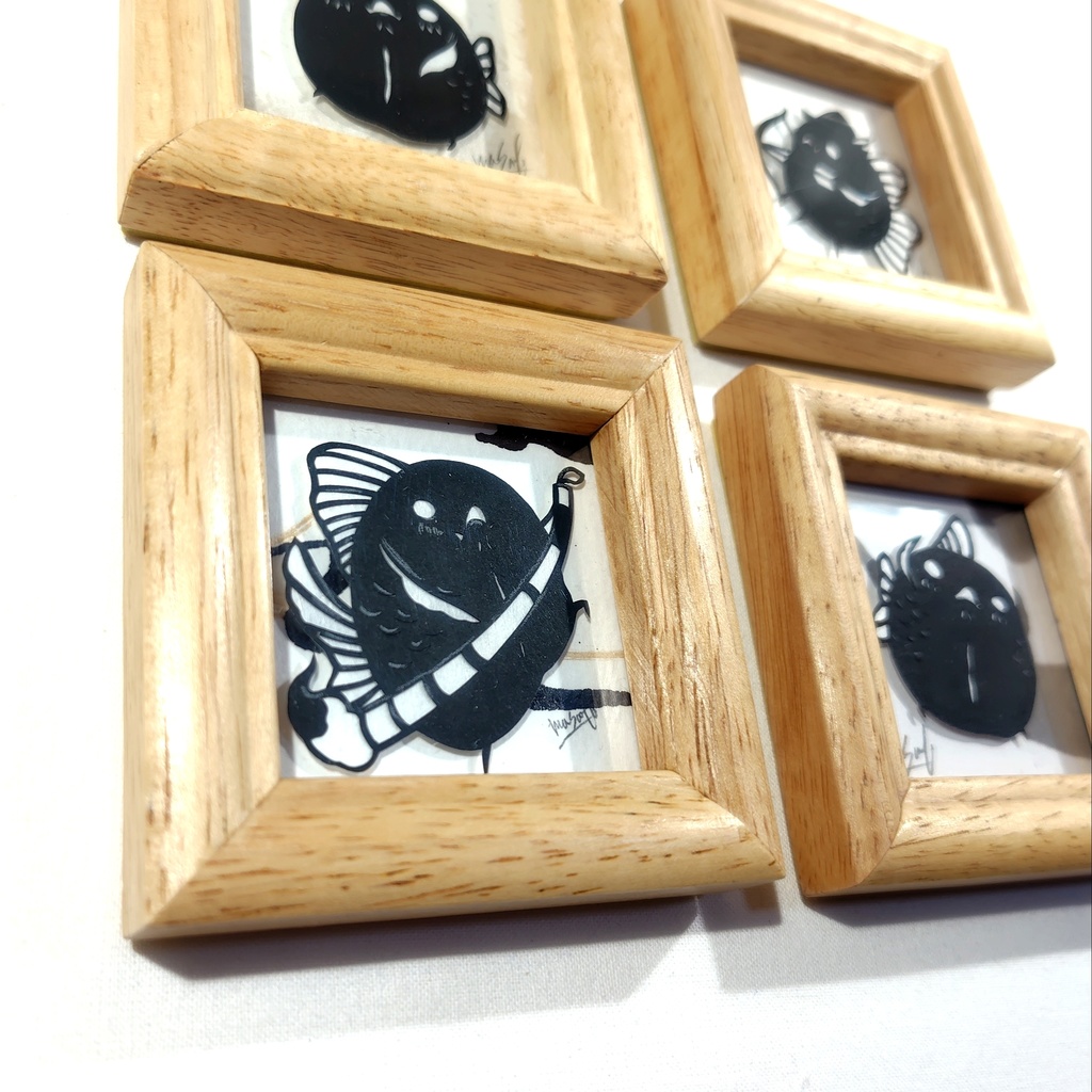 【化け金魚切り絵 原画】