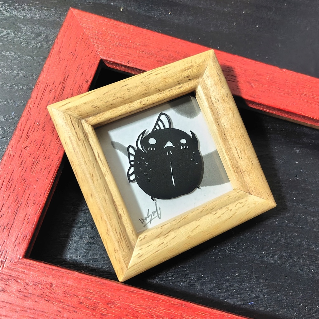 【化け金魚切り絵 原画】