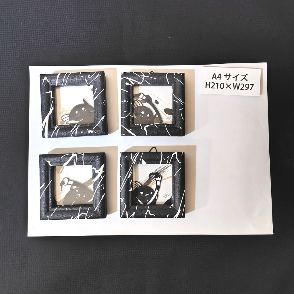 【化け金魚切り絵 原画】