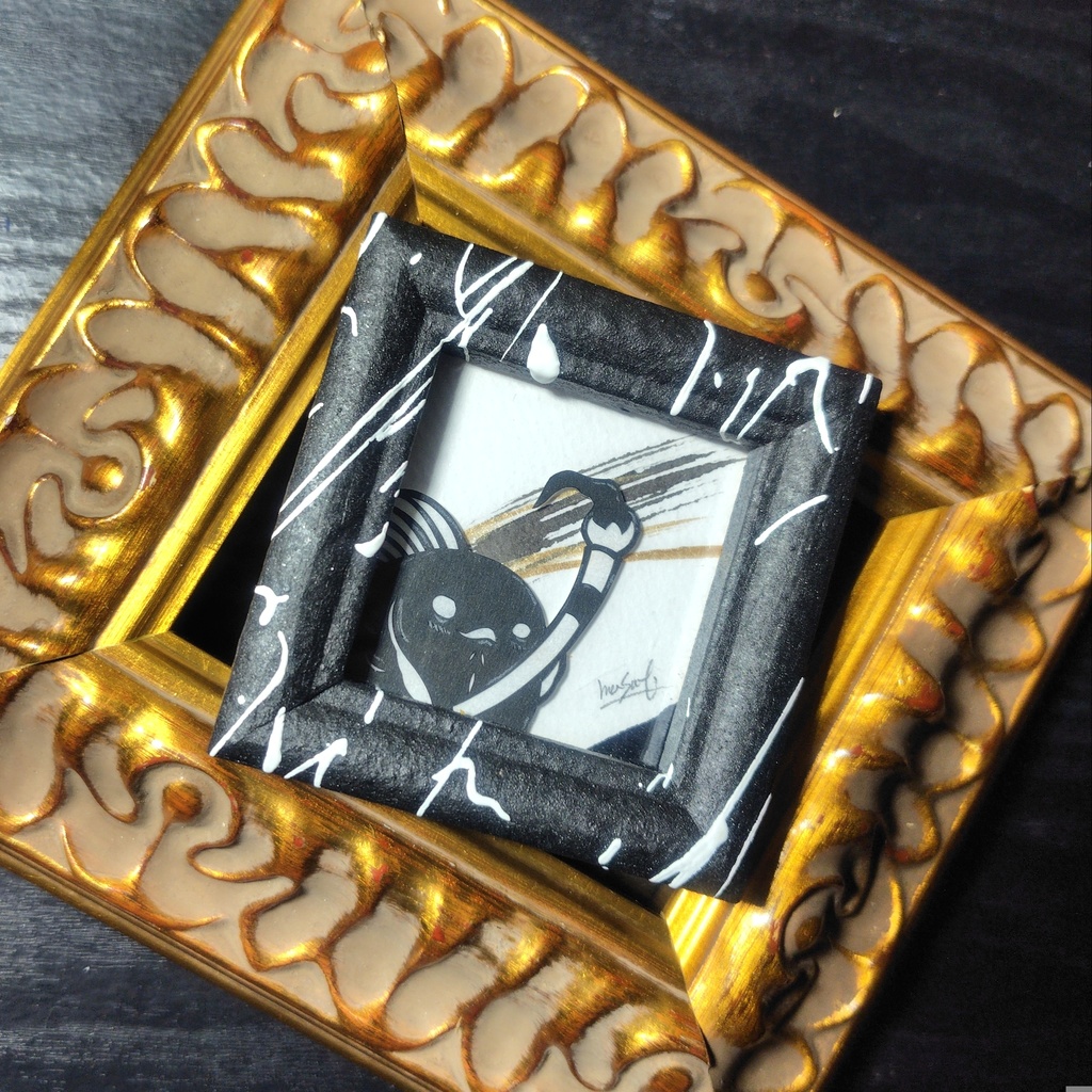 【化け金魚切り絵 原画】