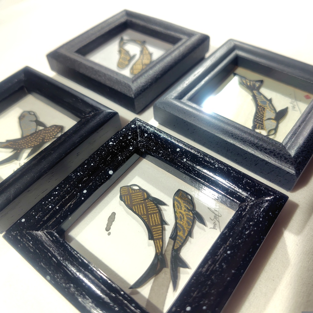 【小さい金魚切り絵 原画】