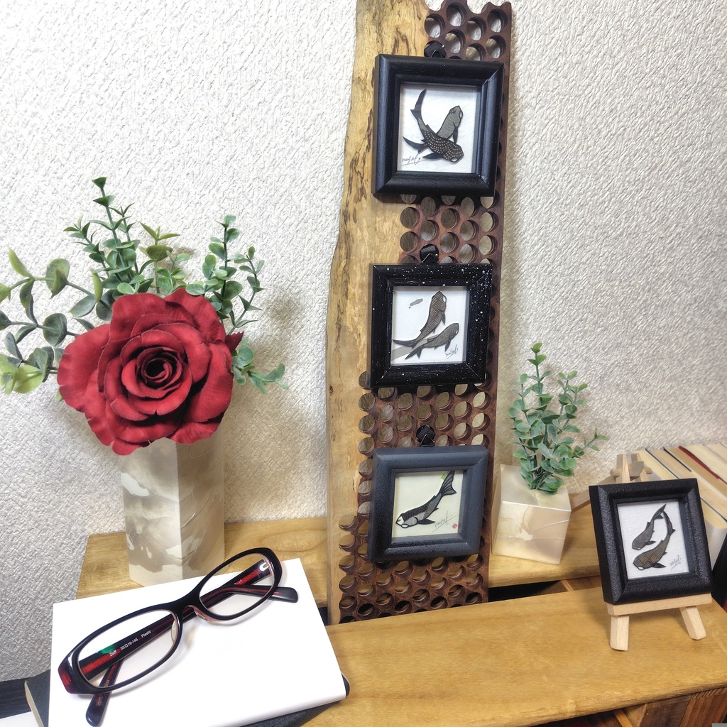 【小さい金魚切り絵 原画】