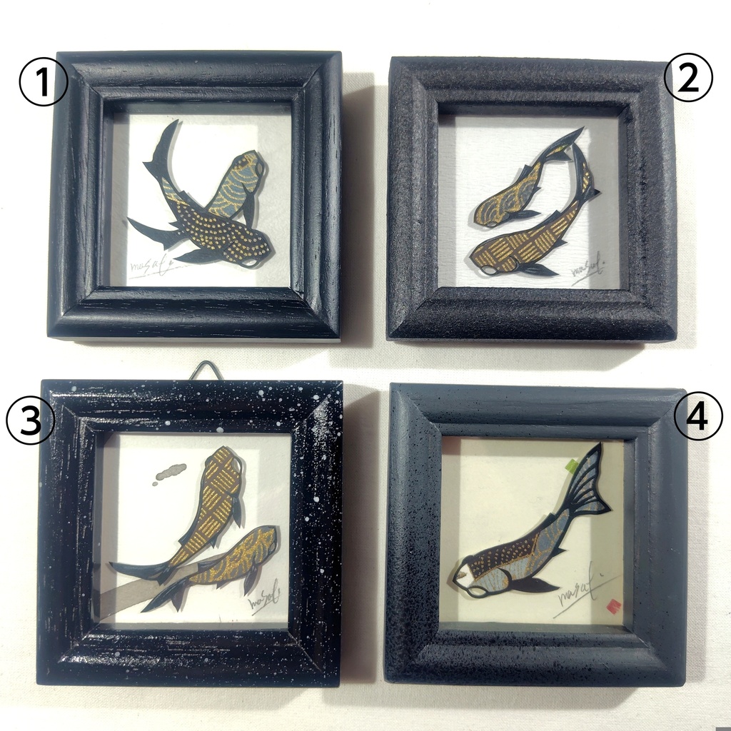 【小さい金魚切り絵 原画】