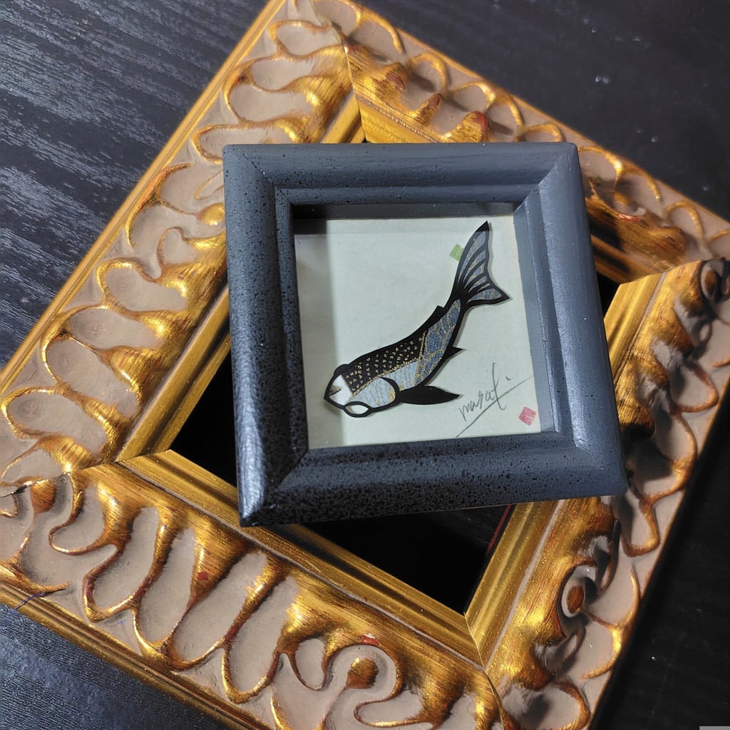 【小さい金魚切り絵 原画】