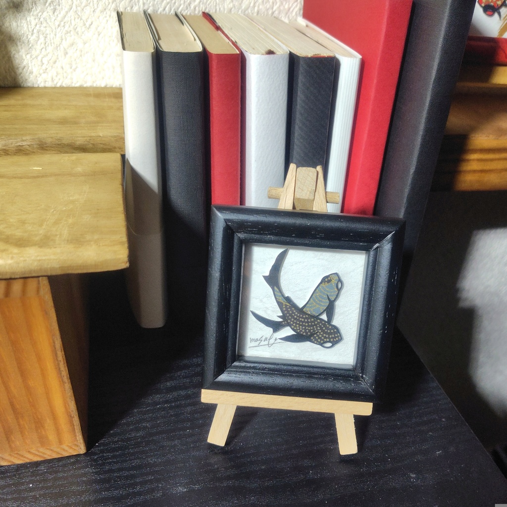 【小さい金魚切り絵 原画】