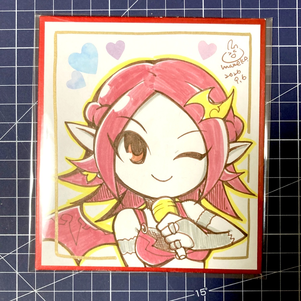 パチキャラ色紙
