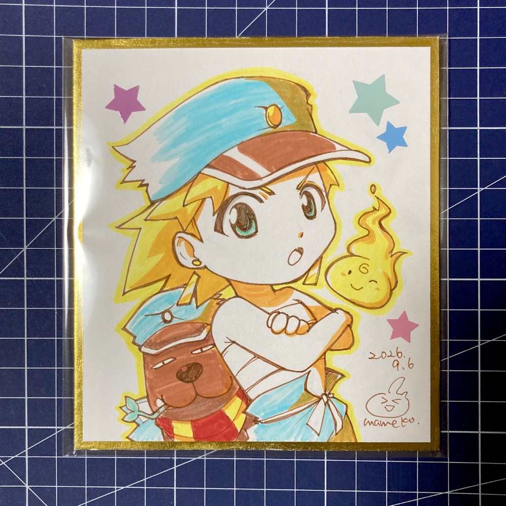 パチキャラ色紙