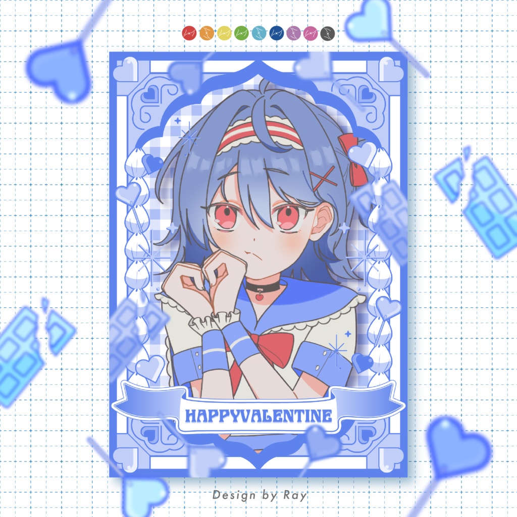 ＼商用利用OK❢ネットプリント素材／【バレンタイン素材】①🍭🍫