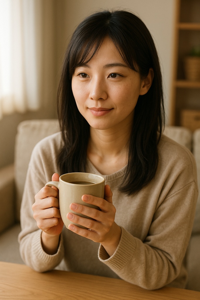 【自然光のやさしさ】日常の女性ポートレート 7枚セット|読書・リビング・外出シーン