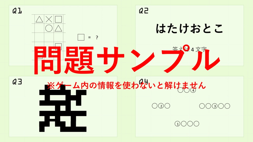 【謎解き×PCゲーム】0と1の密室