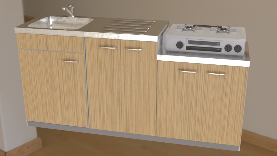 シンクセット【3D背景素材】