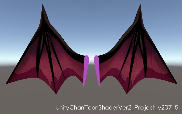 パタパタ動く蝙蝠羽