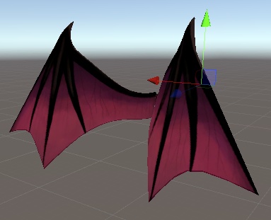 パタパタ動く蝙蝠羽