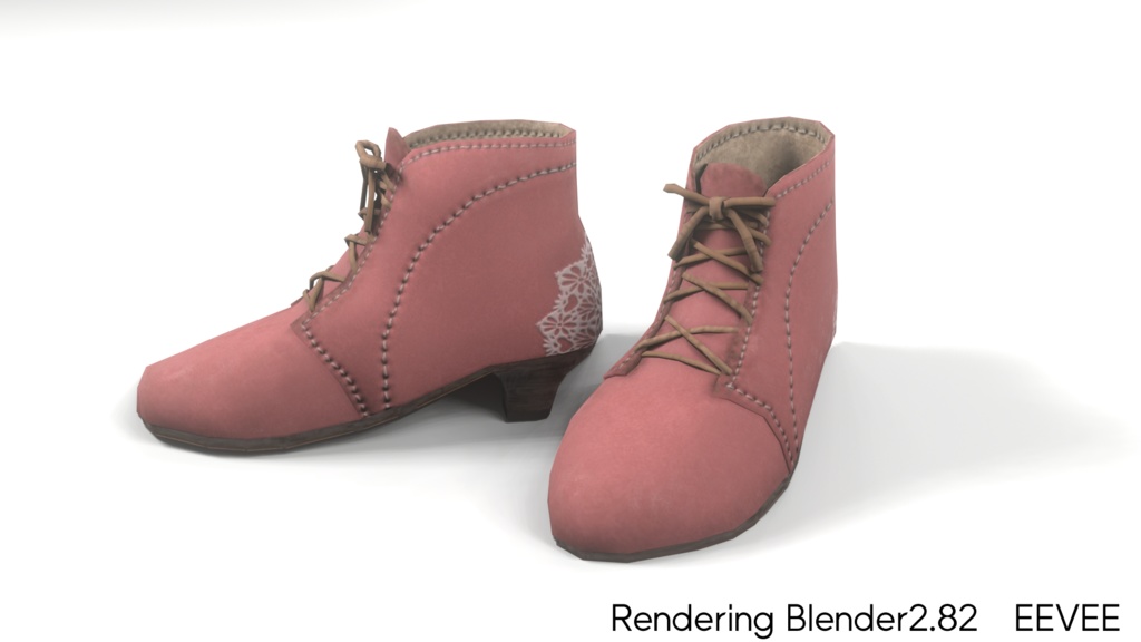 レースアンクルブーツ(Boots001)