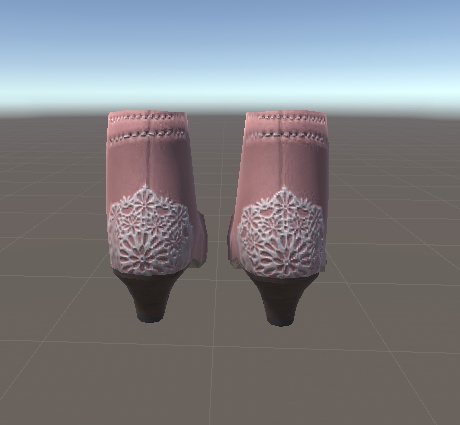 レースアンクルブーツ(Boots001)