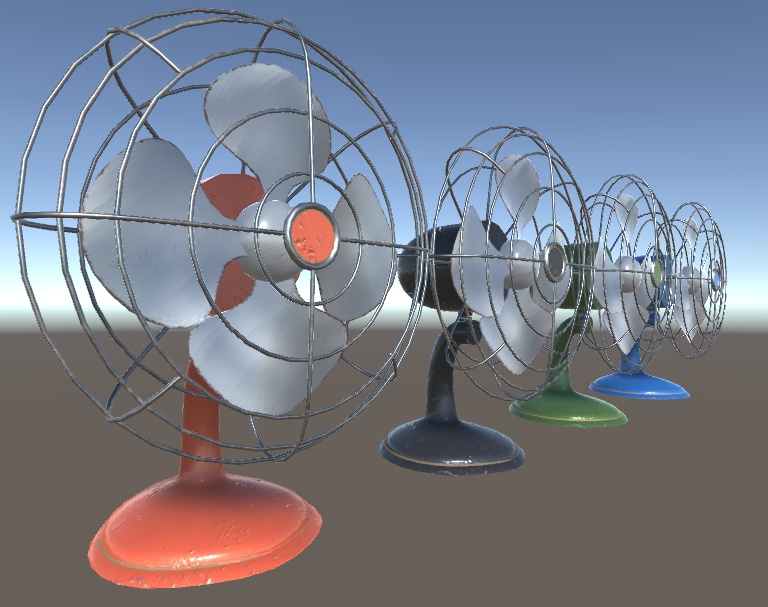 昔のアメリカっぽい扇風機(Fan_RetroAmerican)