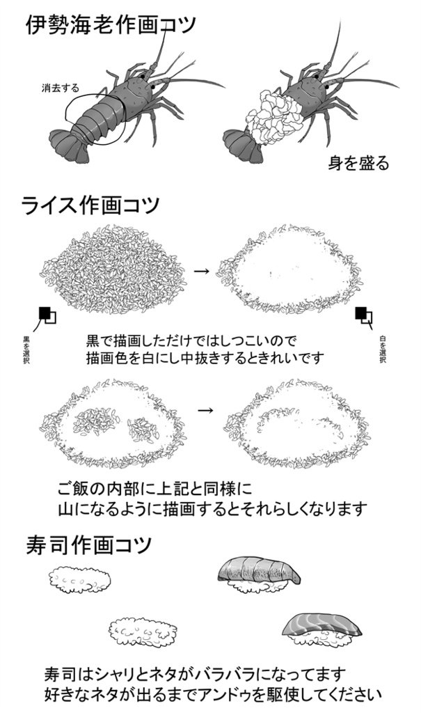 ごちそう素材(クリスタ用)