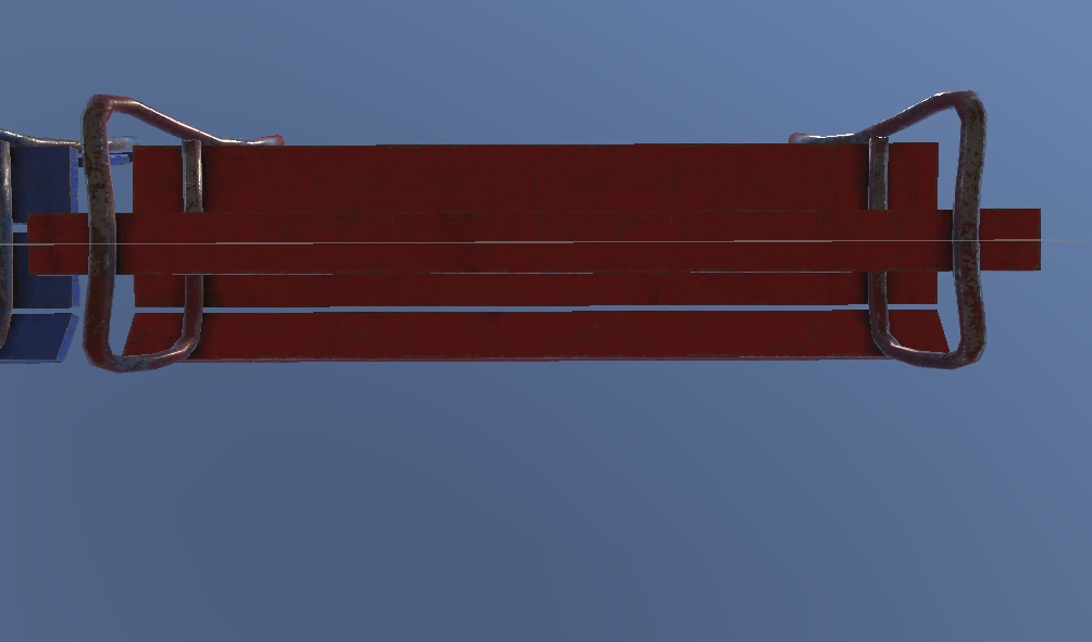 昔っぽいベンチ(Bench)