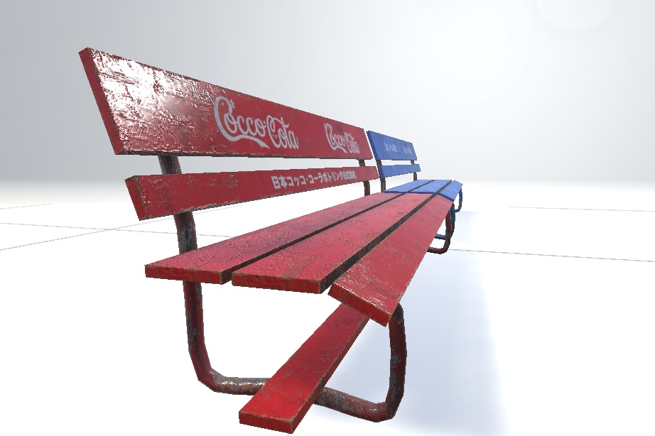 昔っぽいベンチ(Bench)