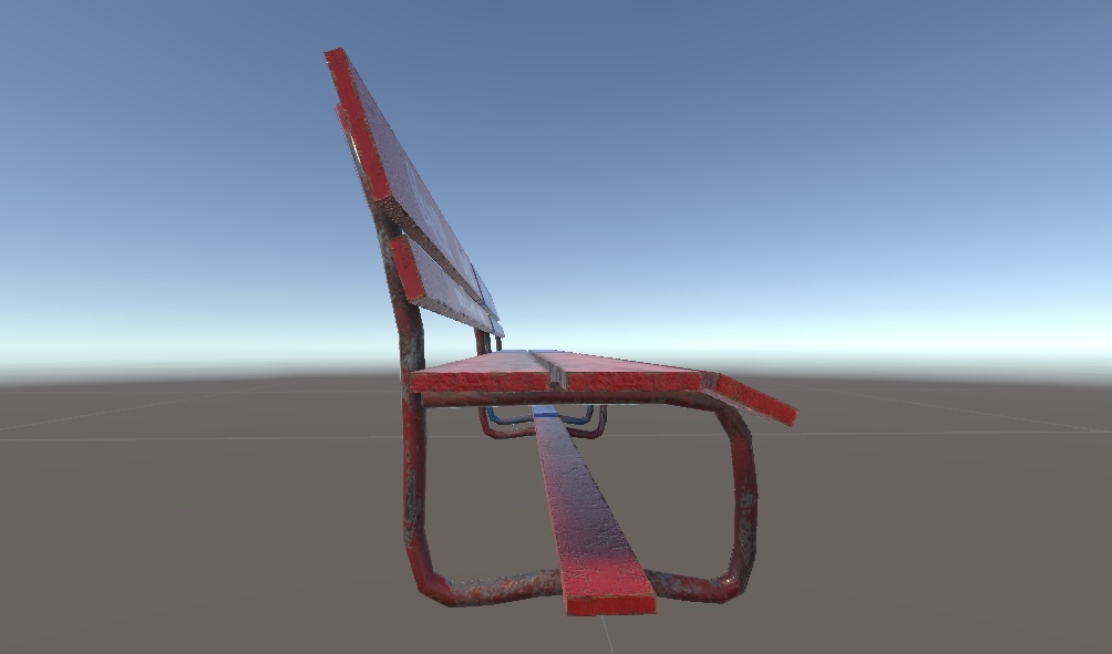 昔っぽいベンチ(Bench)