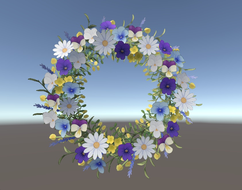 お花のリース(FlowerWreath)