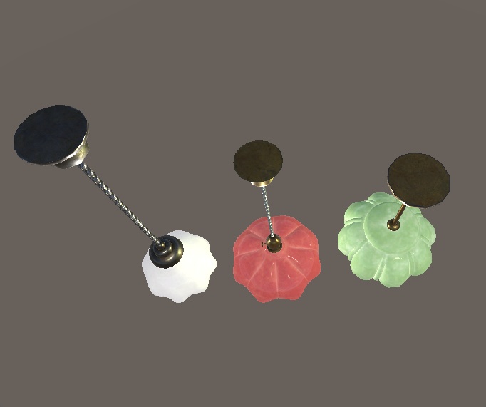 700フォローのお礼ークラシカルなランプ(Lamp001,002,003)