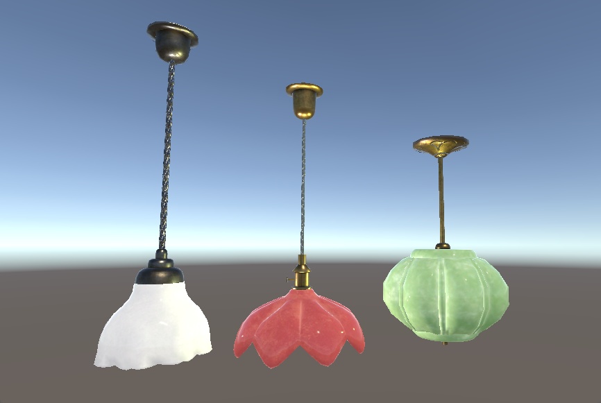 700フォローのお礼ークラシカルなランプ(Lamp001,002,003)