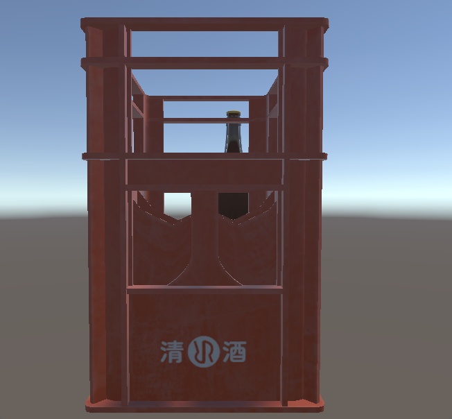 一升瓶ケース(Sake_Container)