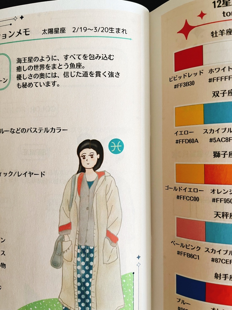 「星に教わる、あなたらしさ」12星座ファッションメモ