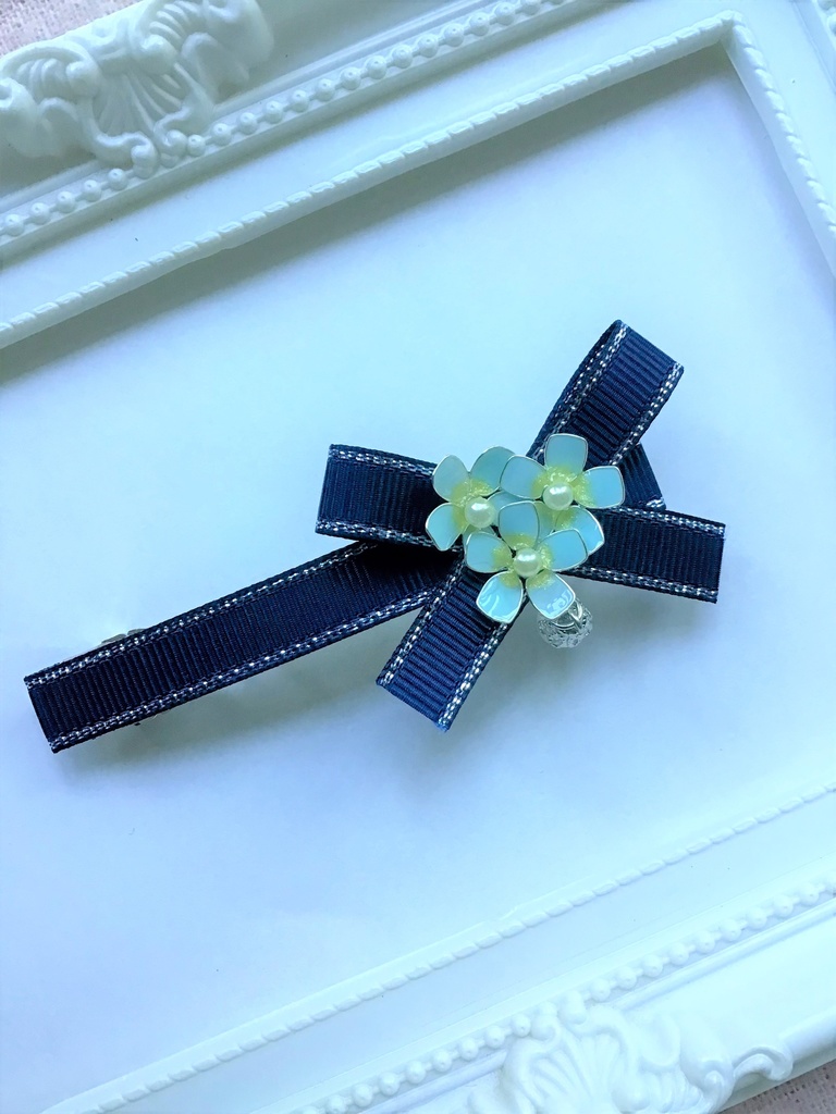 キュウリグサのバレッタ(再販不可)