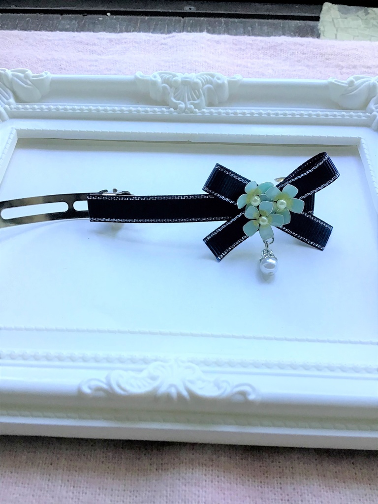 キュウリグサのバレッタ(再販不可)