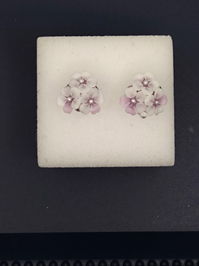 145 桜のミニブーケピアス