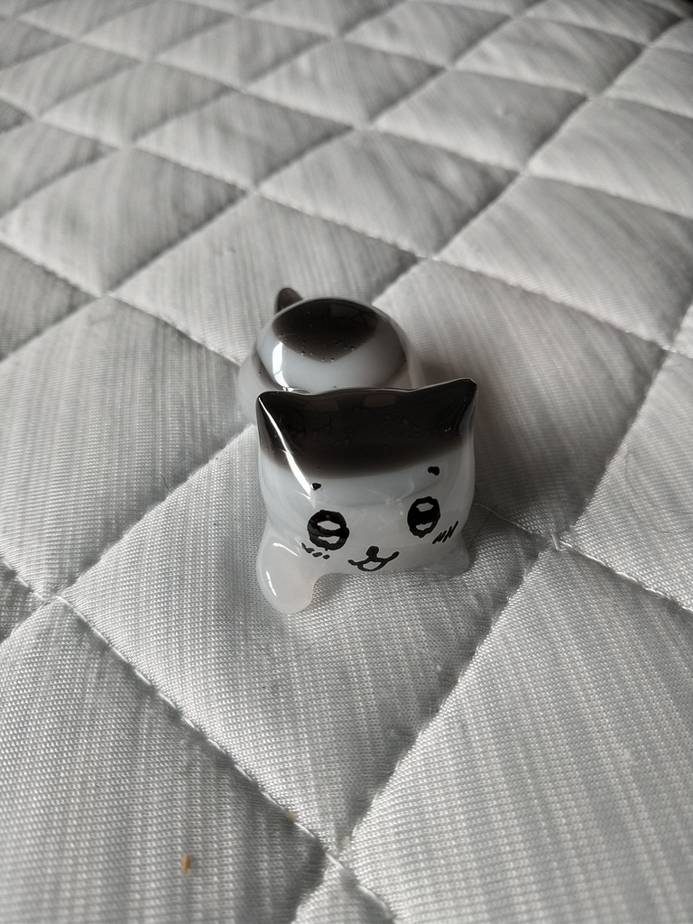 黒白猫の箸置き