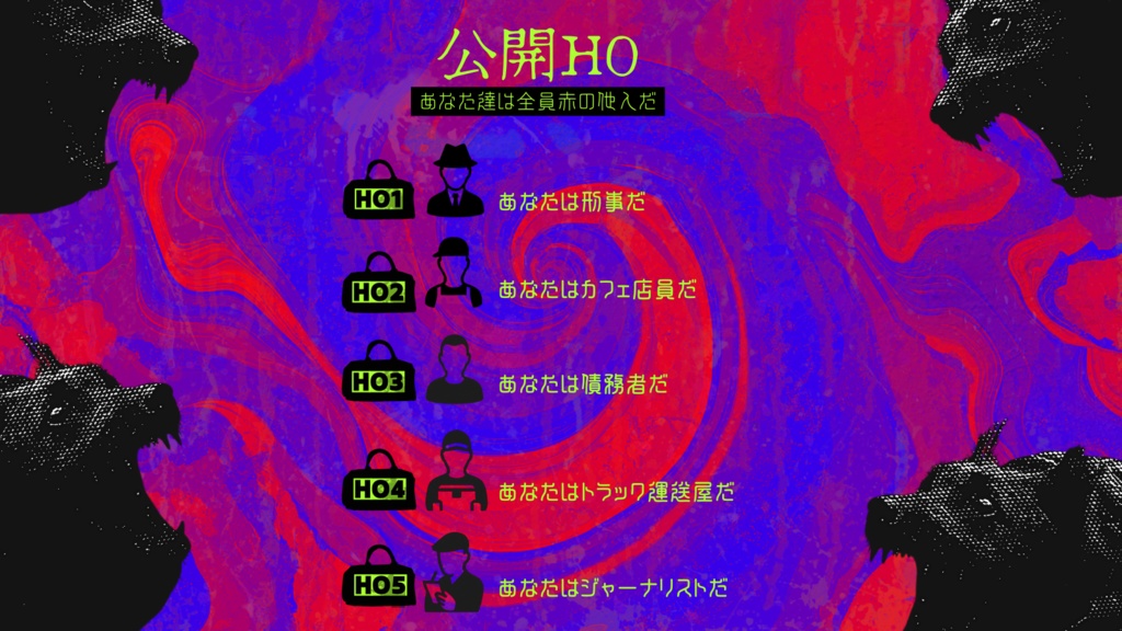 【CoCシナリオ】BAG BACK BARK【5PL】SPLL:E192541