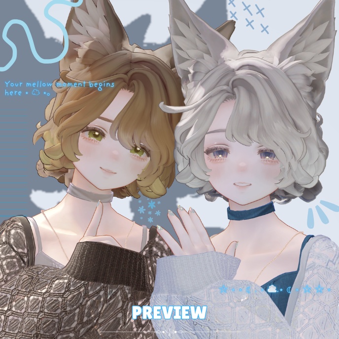 【Marycia專用】ほわキラメイク Softglow Makeup | (PNG/PSD)