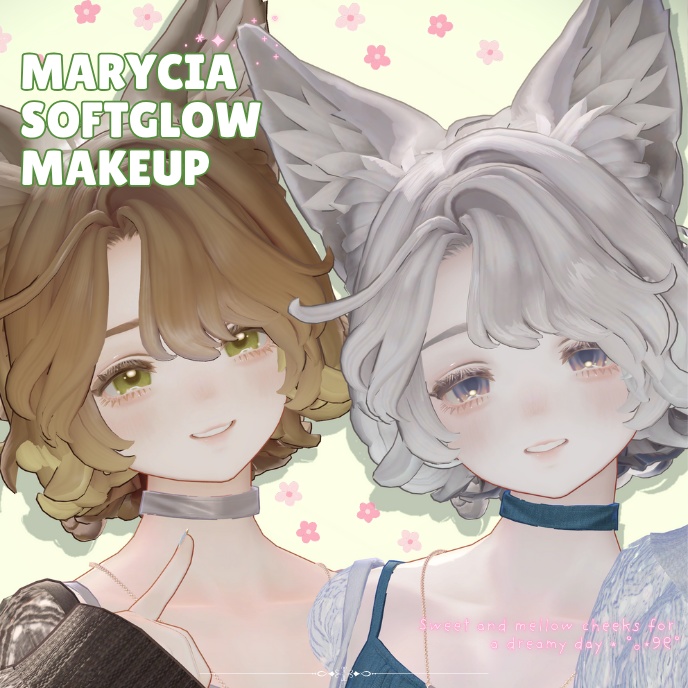 【Marycia專用】ほわキラメイク Softglow Makeup | (PNG/PSD)