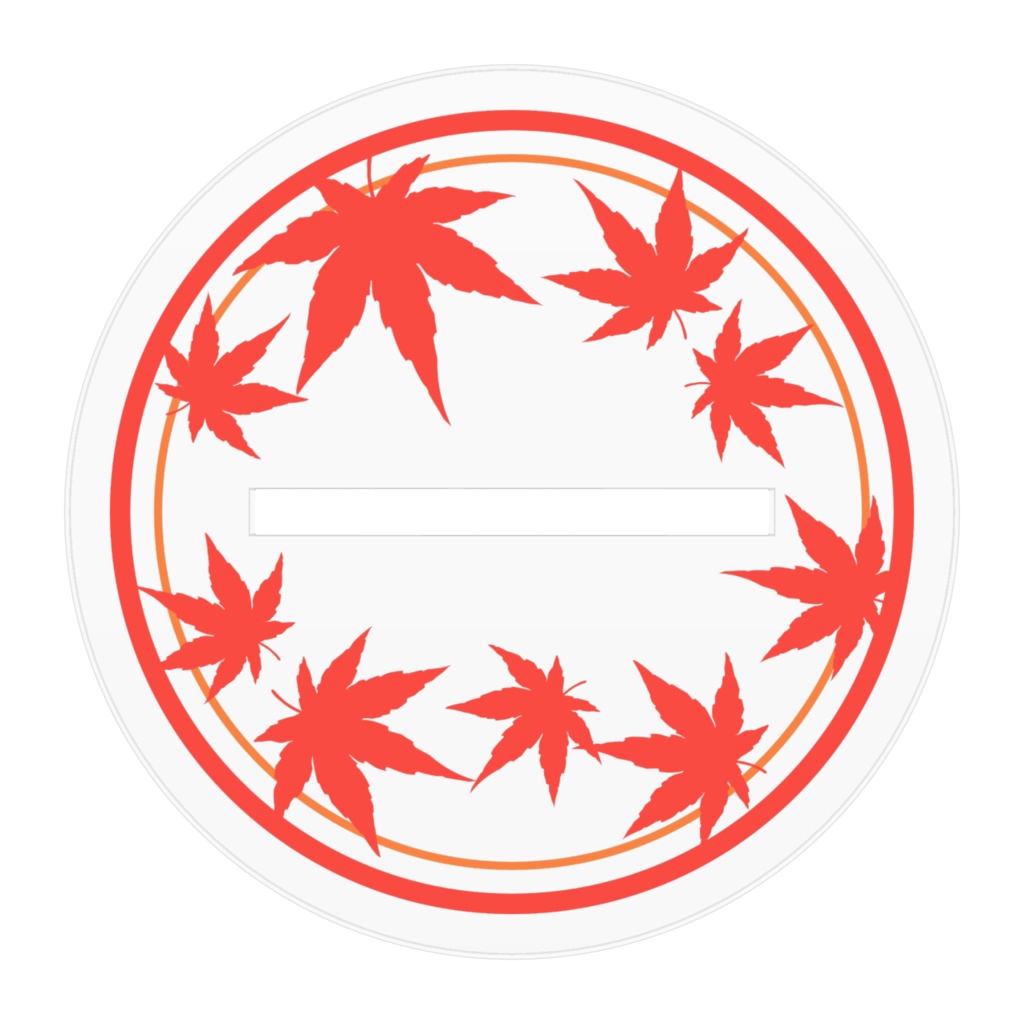 紅葉のアクリルミニ盆栽みにまま