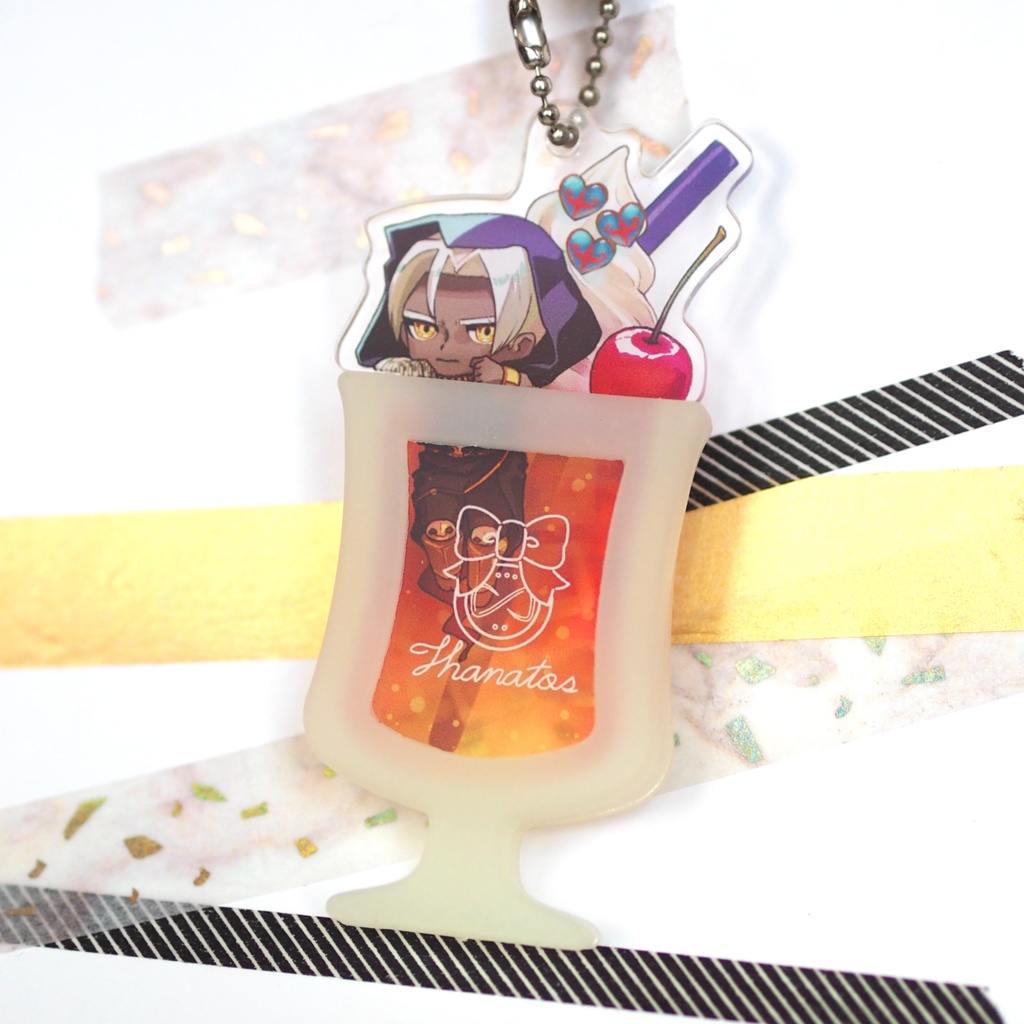HADES タナトス&ザグレウスのクリームソーダキーホルダー