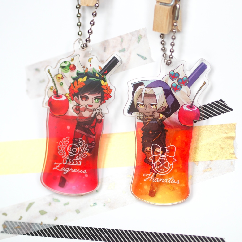 HADES タナトス&ザグレウスのクリームソーダキーホルダー