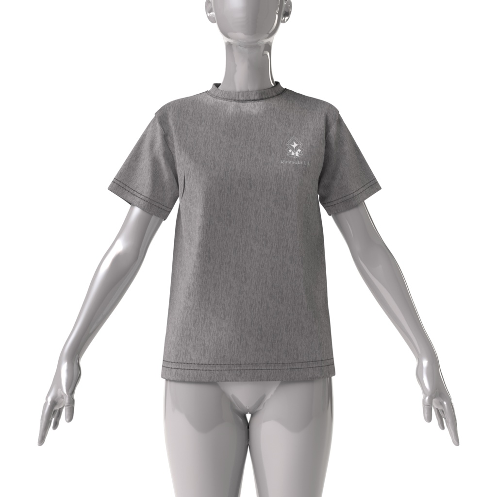 〖霧月リル〗シンボルロゴのビッグシルエットTシャツ