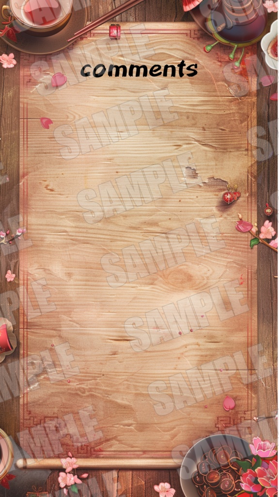 【フル版】和風カフェ配信背景素材セット