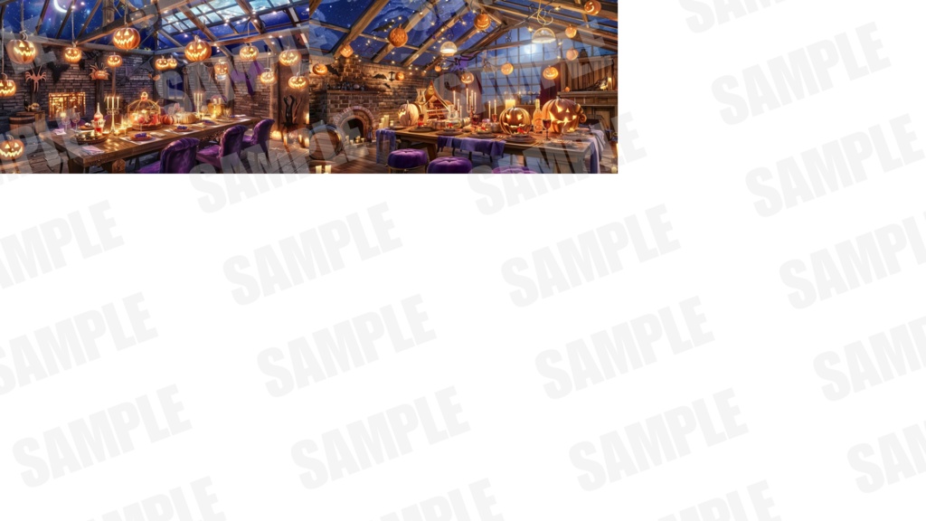 【背景56枚】ハロウィン(ゲーム/Vtuber/TRPG etc)