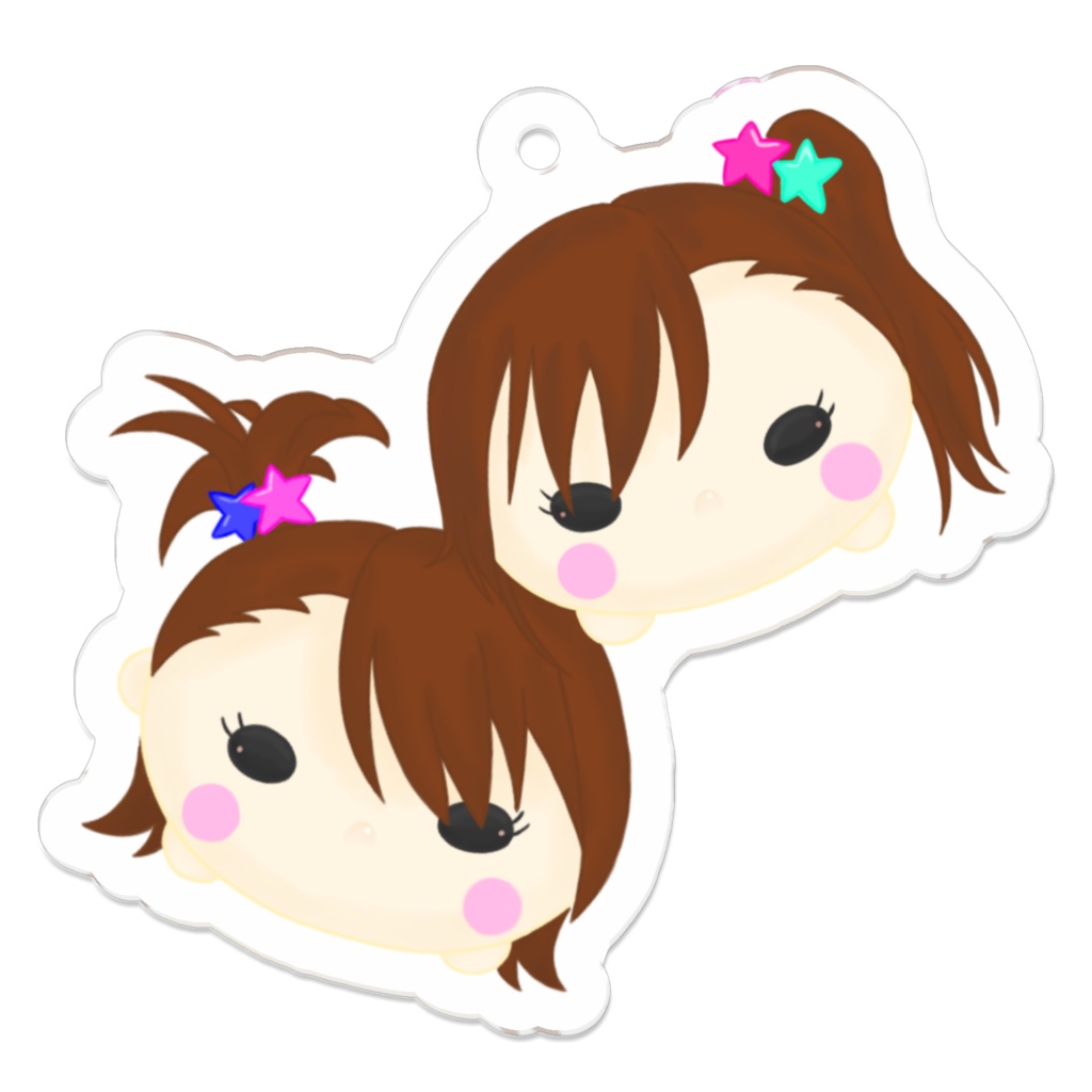 亜美真美キーホルダー