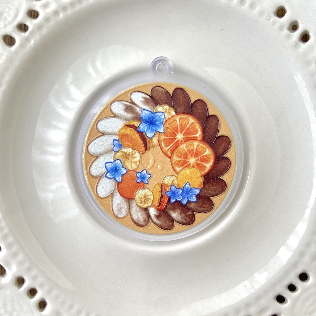 初期刀イメージケーキ アクリルキーホルダー