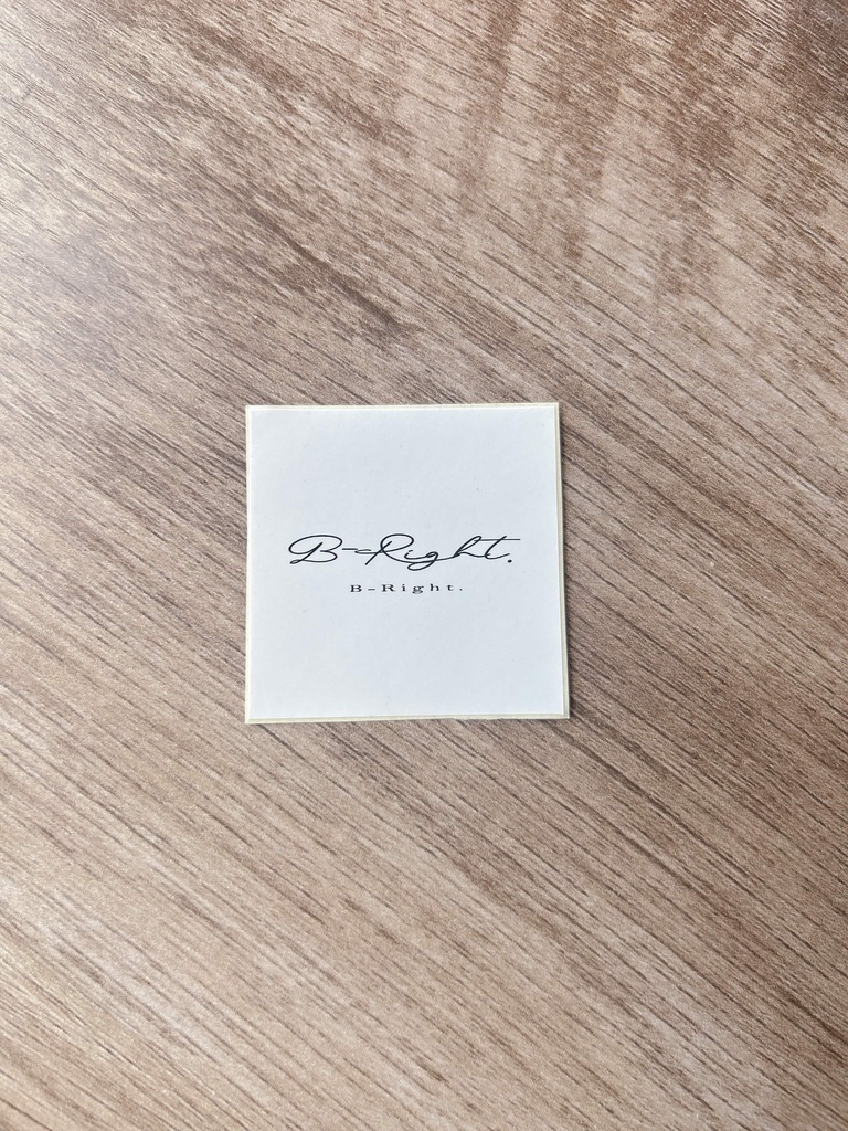 【単品】ぶらいとのステッカー（WH）