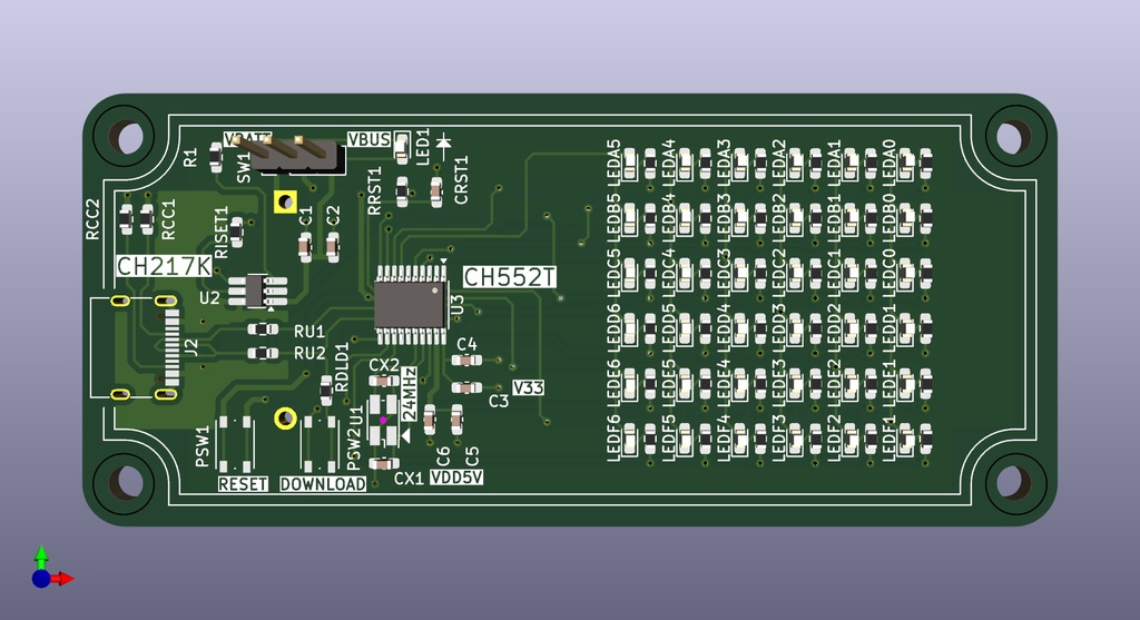 CH552Tマイコンでダイナミック制御のLチカボード