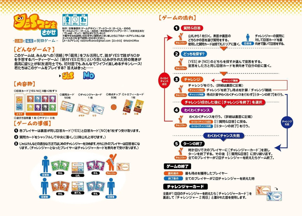 YESマンをさがせ-信頼と偏見の質問ゲーム-